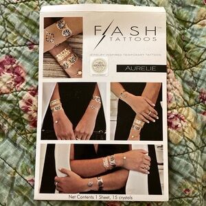 Aurelio Flash tattoos 1 sheet. Opened but unused. Add FREE to any bundle